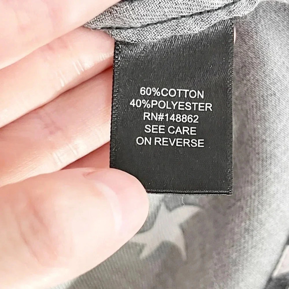 Torrid Taylor Black Burnout Star Print Button Front Shirt Women's Plus Size 1X - Picture 7 of 9